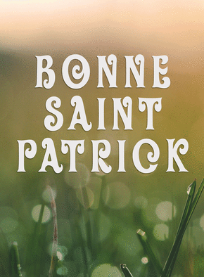 Carte religieux, saints et fêtes diverses Bonne Saint Patrick